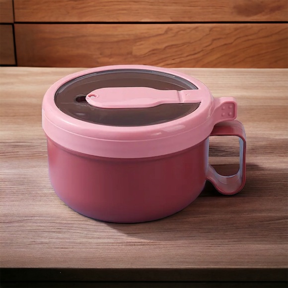 Other - New in Packaging Plastic Microwaveable Ramen Bowl Set with Lid & Built-i…